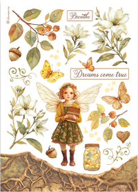 Stamperia Whispering Woods Washi Pad (8 Sheets)