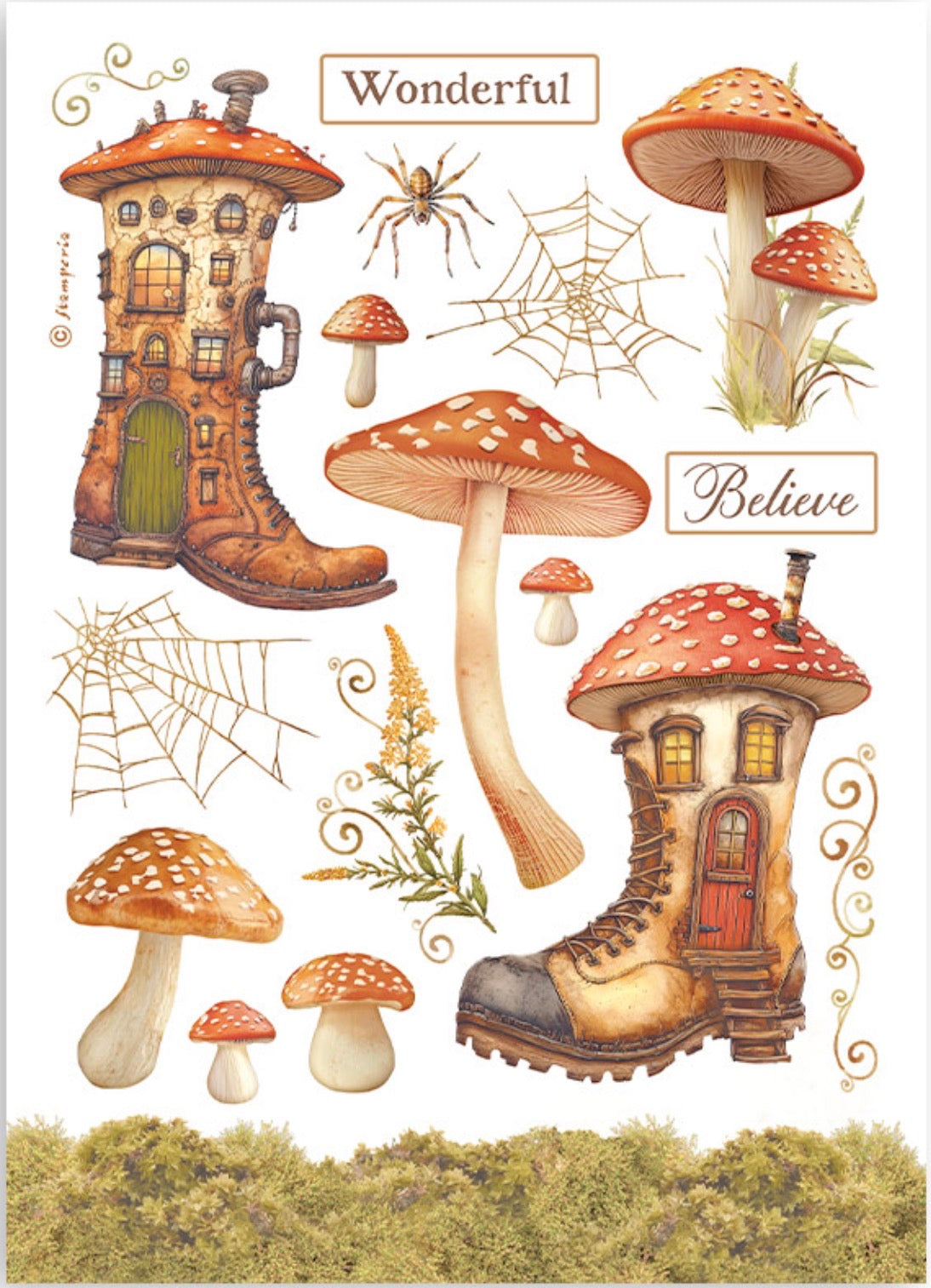 Stamperia Whispering Woods Washi Pad (8 Sheets)