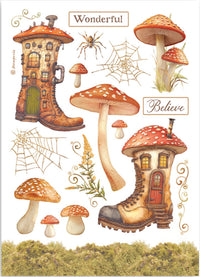 Stamperia Whispering Woods Washi Pad (8 Sheets)