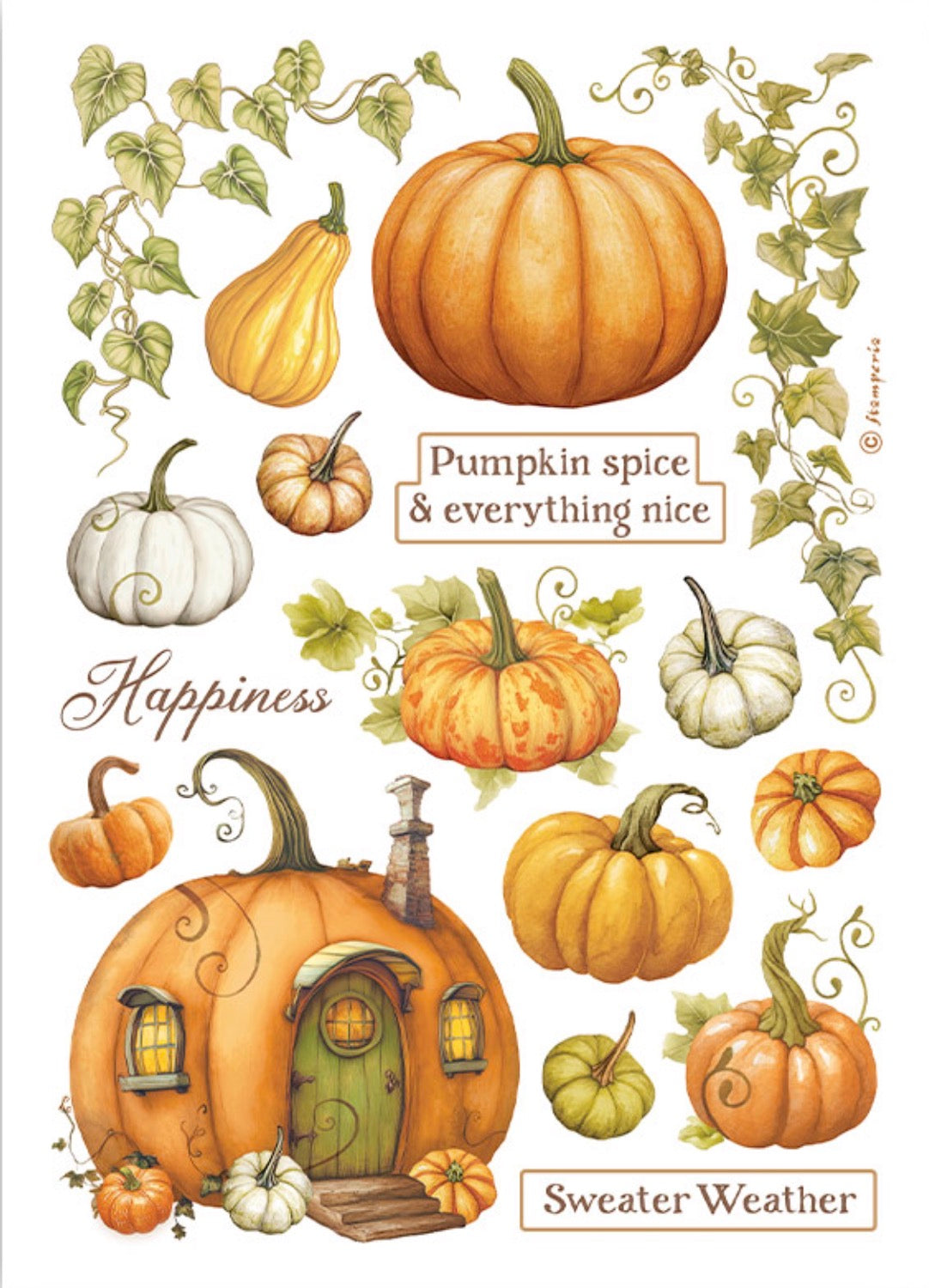 Stamperia Whispering Woods Washi Pad (8 Sheets)