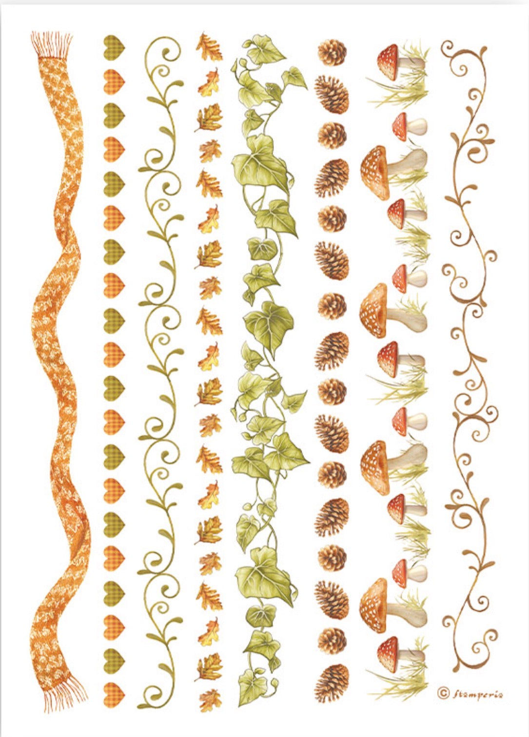 Stamperia Whispering Woods Washi Pad (8 Sheets)
