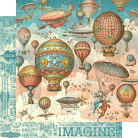 Graphic 45 Imagine Collector’s Edition 12” x 12” Collection Pack with Stickers