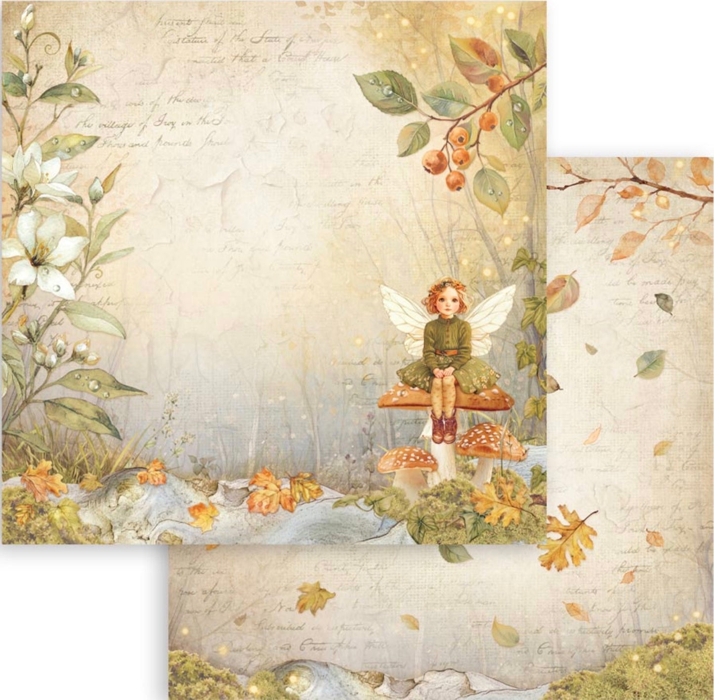 Stamperia Whispering Woods 12” x 12” Paper Pad