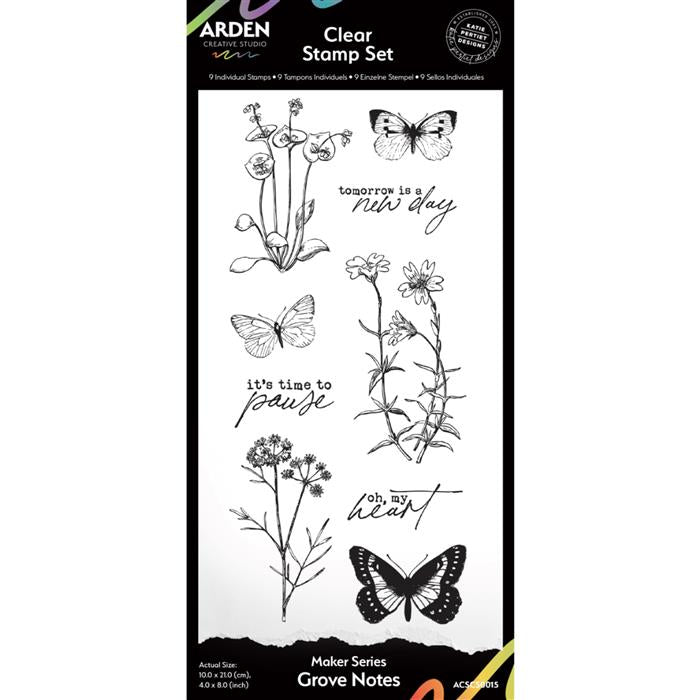 Hampton Art Clear Stempel Set „Winging It“ | 14 Transparente Stempel Mit Vogel-Motiven