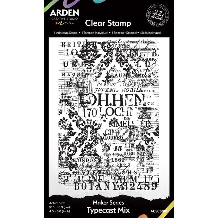 Arden Creative Studio - Maker Series - Typecast Mix Background Stamp