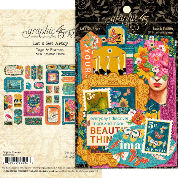 Graphic 45 Let's Get Artsy 12 x 12 Collection Pack