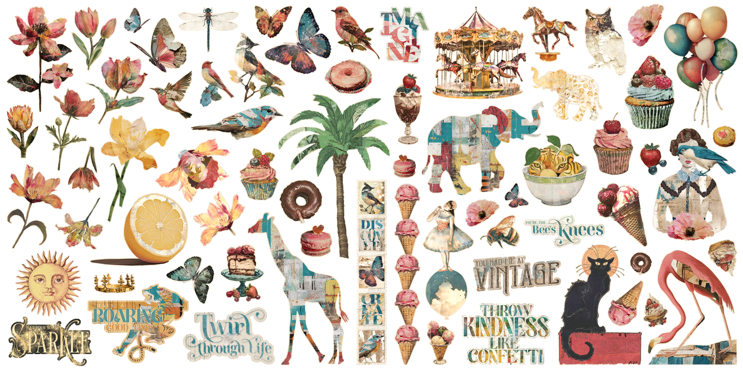 Graphic 45 Journaling Through Time Ephemera Assortment