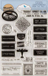 Elizabeth Craft Designs - You've Got Mail Collection - Clear Photopolymer  Stamps - Correspondence From The Past 1