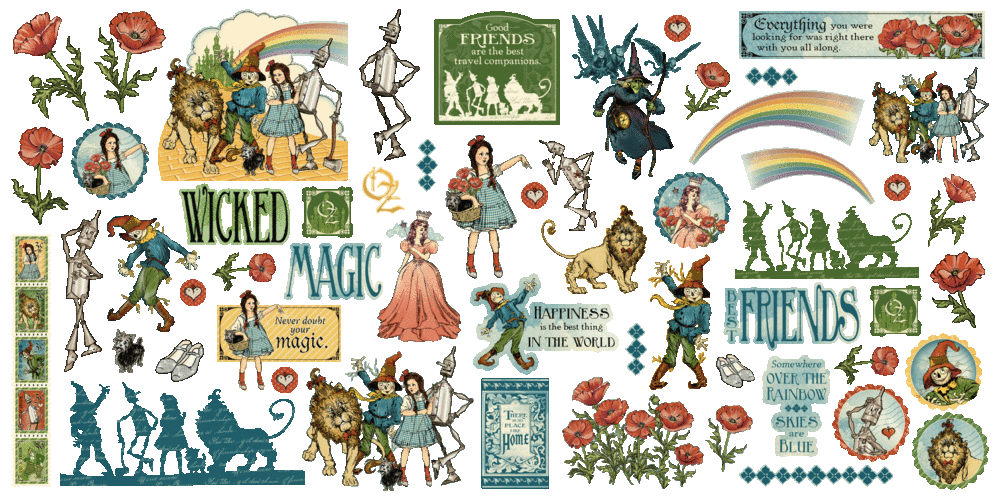Graphic 45 Wonder of Oz Ephemera Assortment