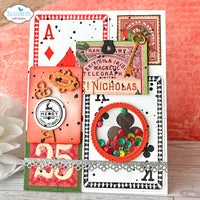 Elizabeth Craft Designs Playing Card Collage Stamp Set