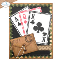 Elizabeth Craft Designs Playing Card Collage Stamp Set