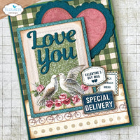 Elizabeth Craft Designs Postcard Parts Stamp Set