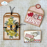 Elizabeth Craft Designs Postcard Parts Stamp Set