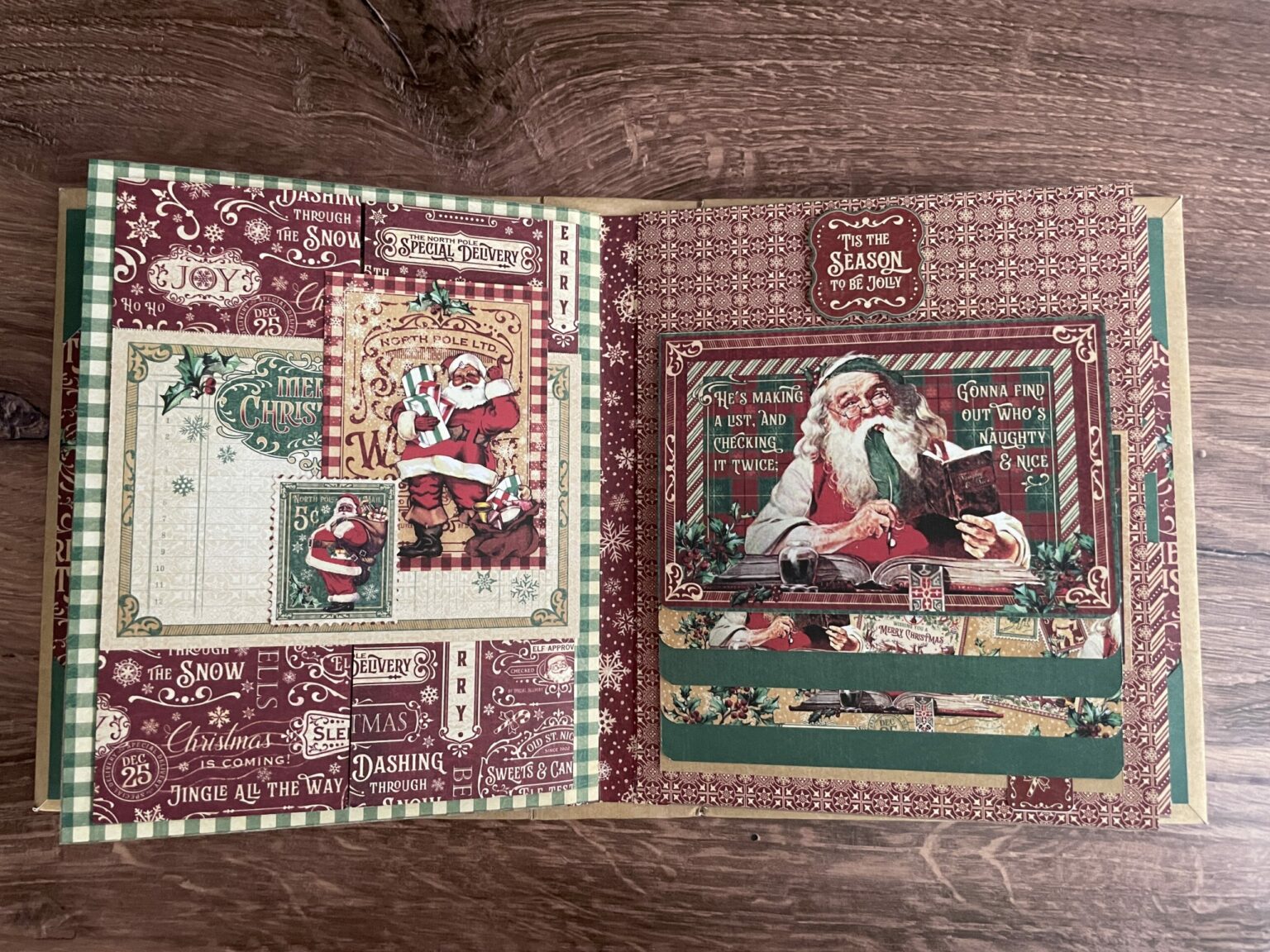 Graphic 45 Letters to Santa Keepsake Album Monthly Kit 2023 Vol 10