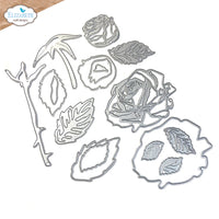 Elizabeth Craft Designs Layered Roses Metal Die Set
