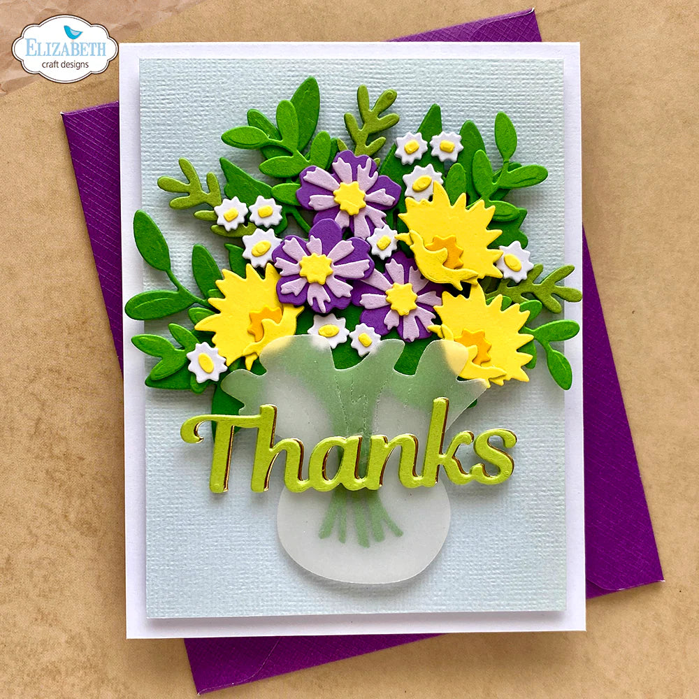 Elizabeth Craft Designs Build A Bouquet Metal Die Set
