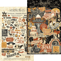 Graphic 45 Farmhouse - Keepsake Kit (with Exclusive Metal Die Set)