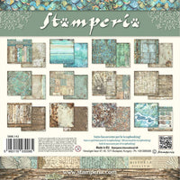 Stamperia Songs of the Sea Backgrounds 12” x 12”  Paper Collection
