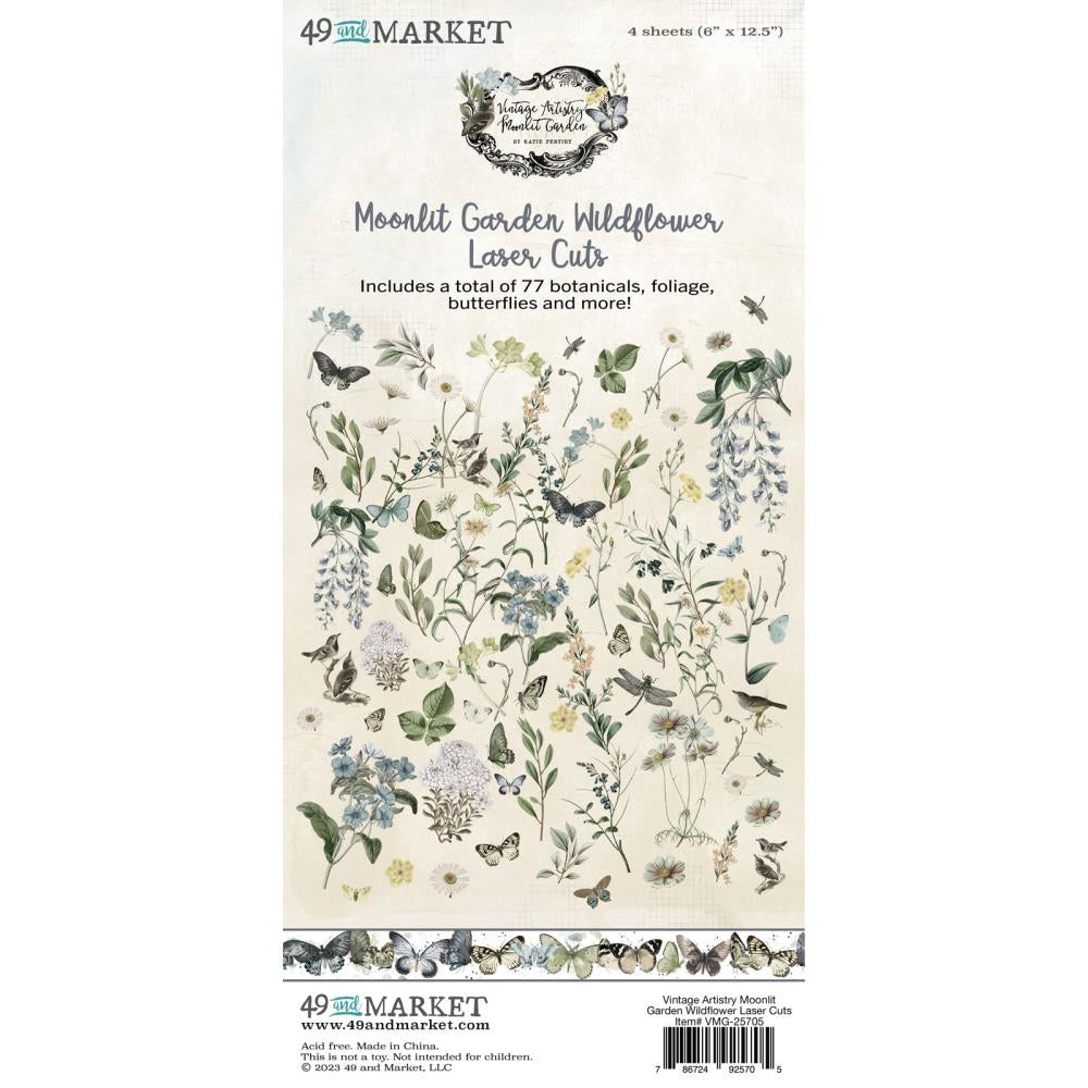 49 And Market Collection Pack 12X12-Vintage Artistry Moonlit Garden -  786724925484