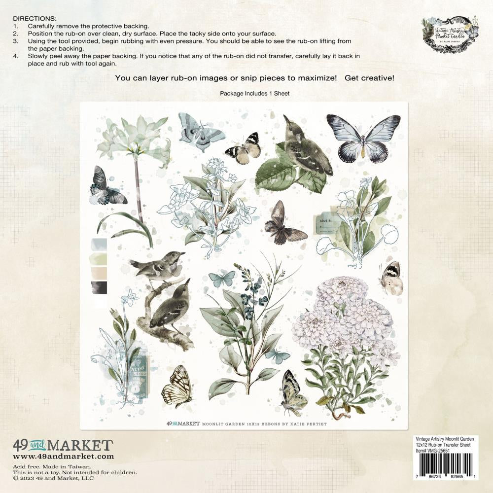 49 And Market Collection Pack 12X12 Vintage Artistry Moonlit