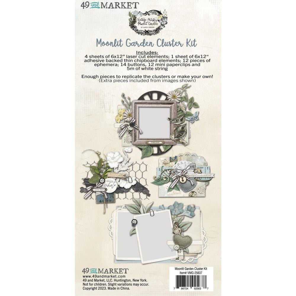 49 & Market Vintage Artistry Moonlit Garden Cluster Kit