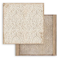 Stamperia Vintage Library Background 8” x 8” Paper Collection