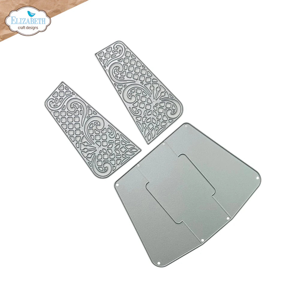 Elizabeth Craft Designs Delicate Fancy Card Easel Metal Die Set