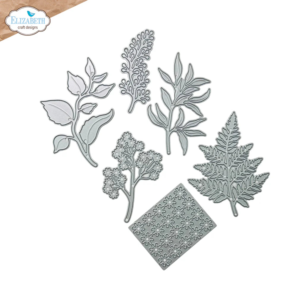 Elizabeth Craft Designs Fern & Greenery Metal Die Set