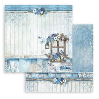 Stamperia Blue Land 8” x 8”  Paper Collection