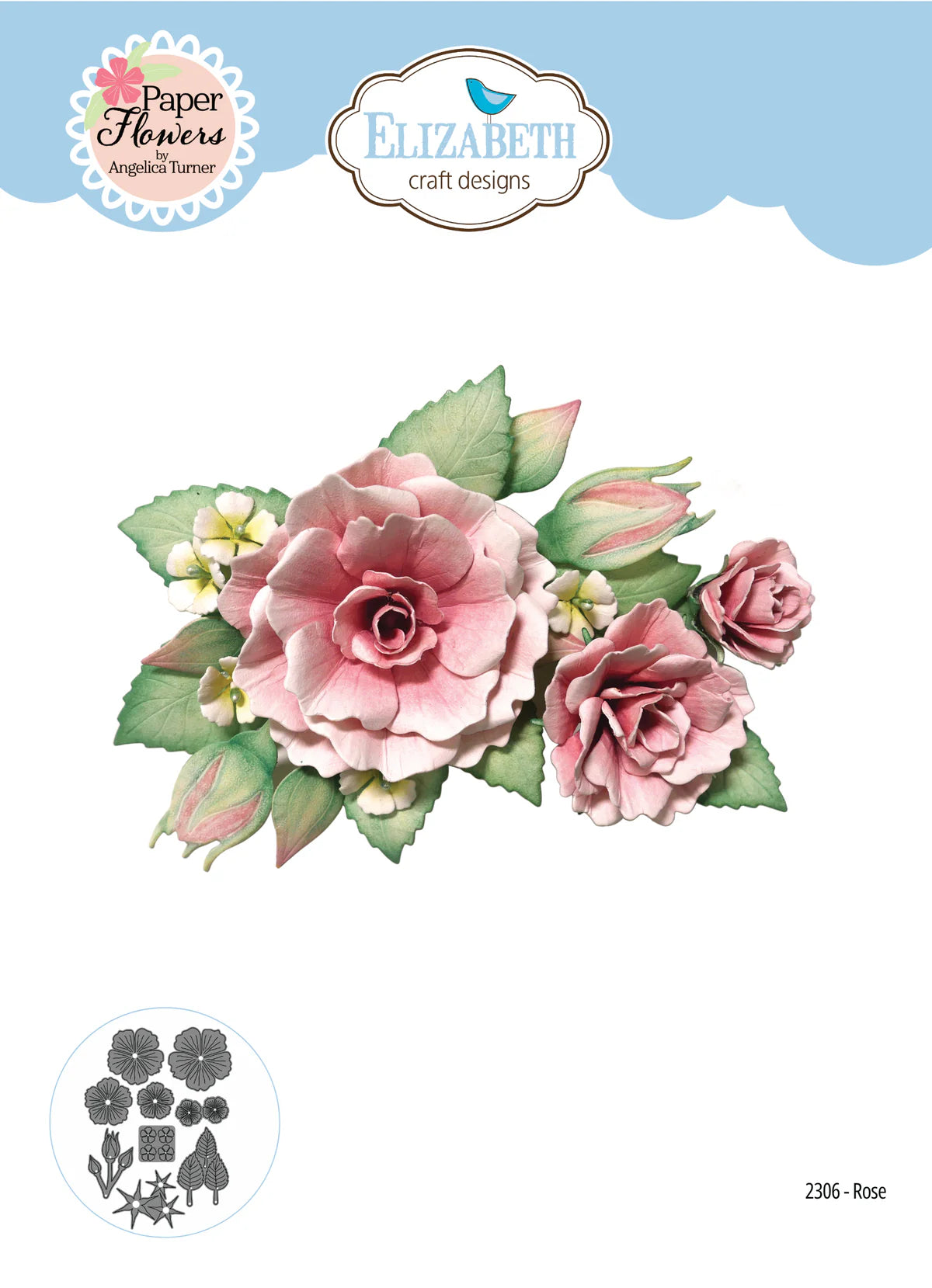 Elizabeth Craft Designs Rose Metal Die Set