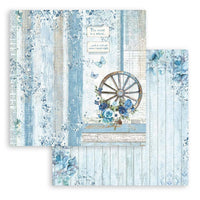 Stamperia Blue Land 8” x 8”  Paper Collection