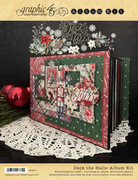 Graphic 45 Deck the Halls - Policy Envelope Album 2025 Kit 8