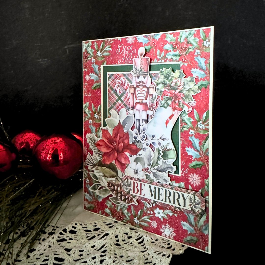 Graphic 45 Deck the Halls - Layered Dimensional Card Set 2025 Kit 8