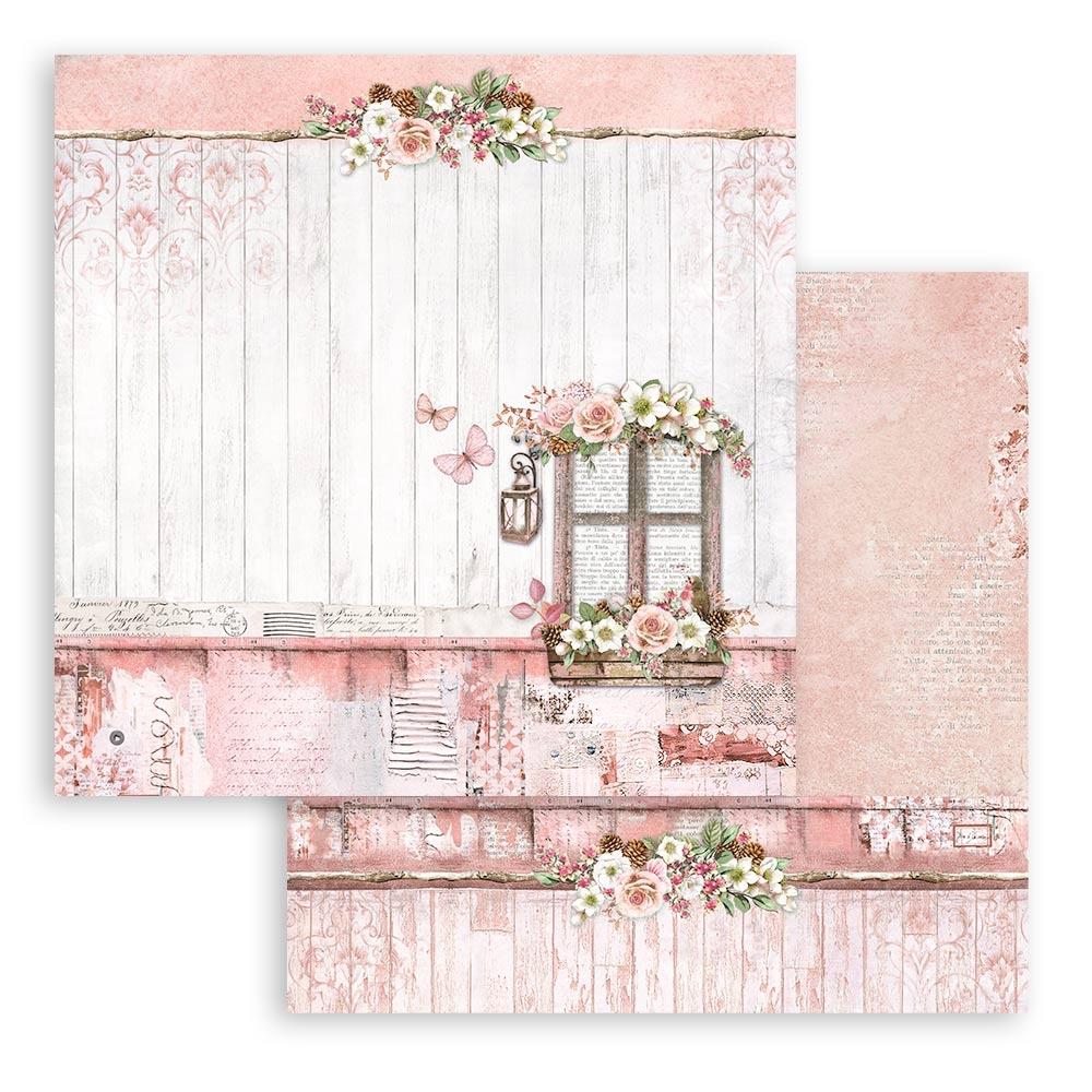 Stamperia Double-Sided Paper Pad 12X12 10/Pkg-House Of Roses, 10