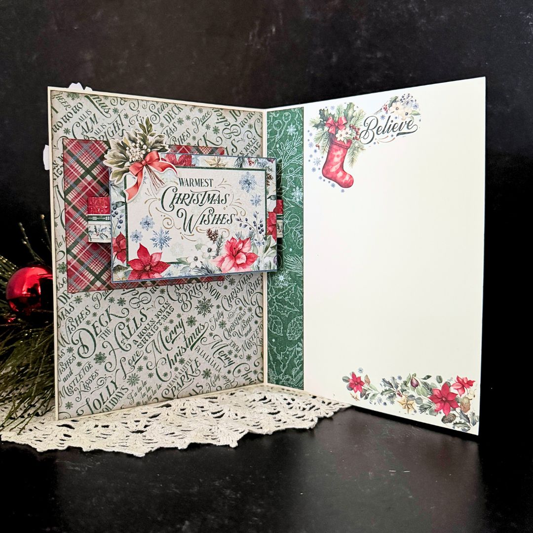 Graphic 45 Deck the Halls - Layered Dimensional Card Set 2025 Kit 8