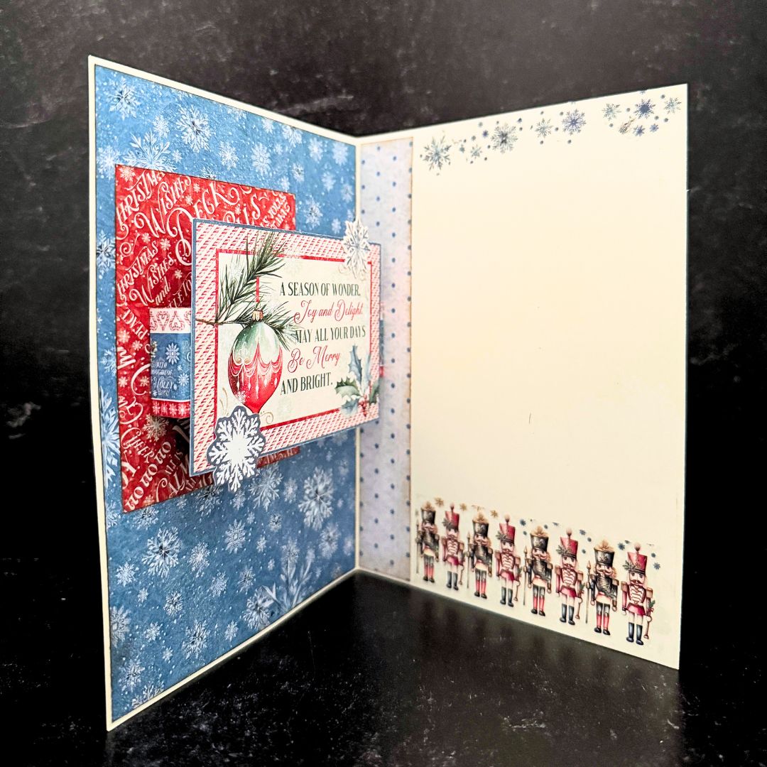 Graphic 45 Deck the Halls - Layered Dimensional Card Set 2025 Kit 8