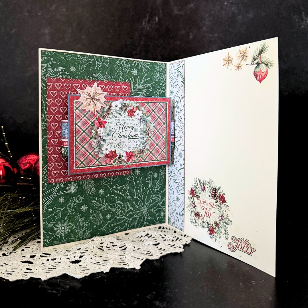 Graphic 45 Deck the Halls - Layered Dimensional Card Set 2025 Kit 8