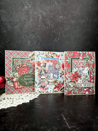 Graphic 45 Deck the Halls - Layered Dimensional Card Set 2025 Kit 8
