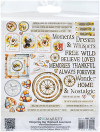 49 & Market Whispering Way Chipboard Assortment