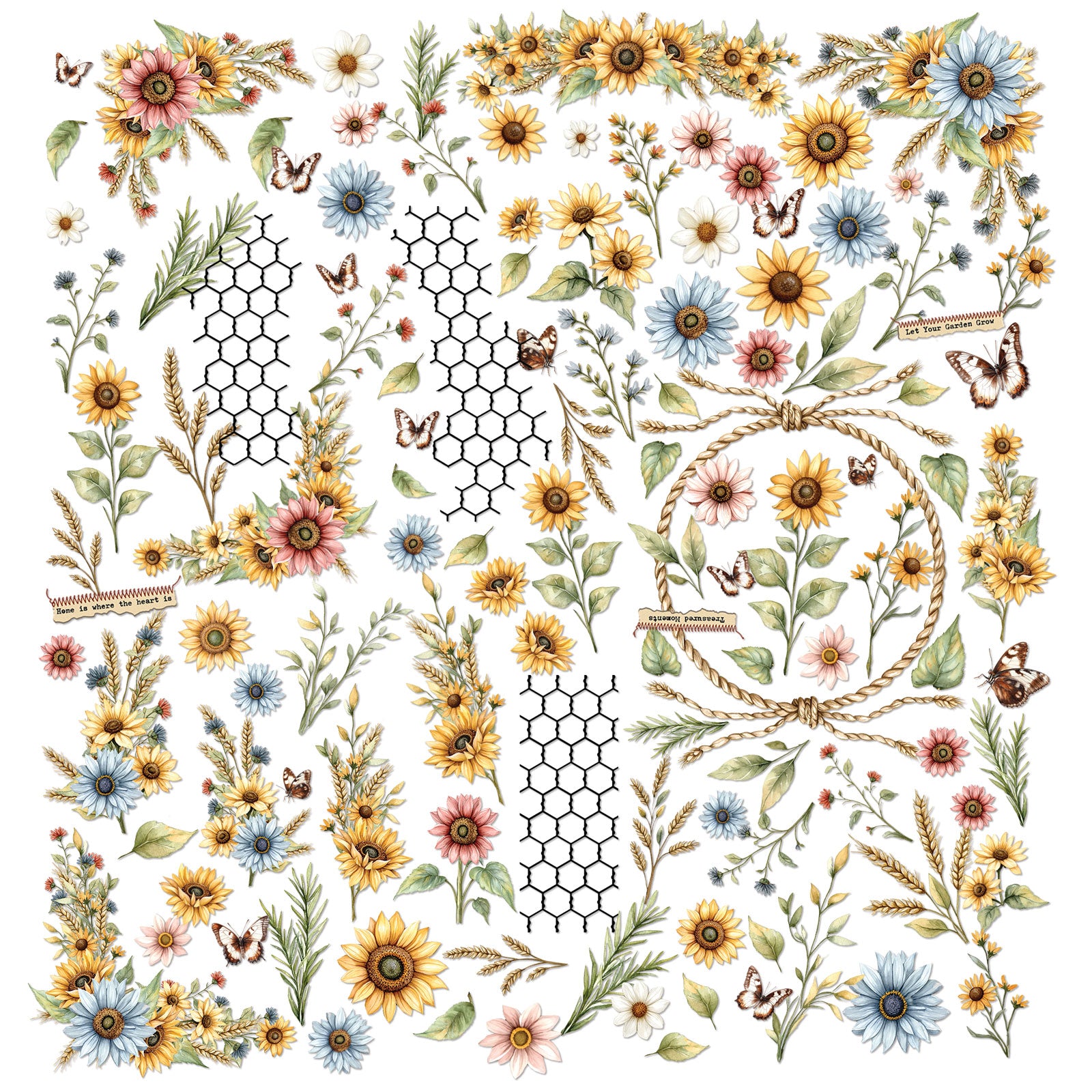 49 & Market Whispering Way Wildflowers Laser Cut Elements