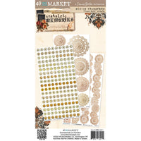 49 & Market Nostalgic Memories Essential 6 x 12 Rub-On Transfer Set