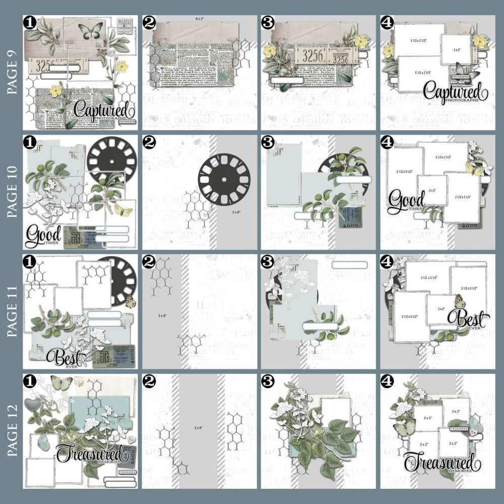 49 & Market Vintage Artistry Moonlit Garden Big Picture Album Kit