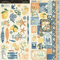 Graphic 45 Scenic Route Cardstock Sticker Set