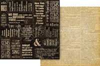Graphic 45 Typography - Keepsake Kit (with Exclusive Metal Die Set)
