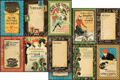 Graphic 45 Typography - Keepsake Kit (with Exclusive Metal Die Set)