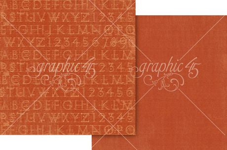 Graphic 45 Typography - Keepsake Kit (with Exclusive Metal Die Set)