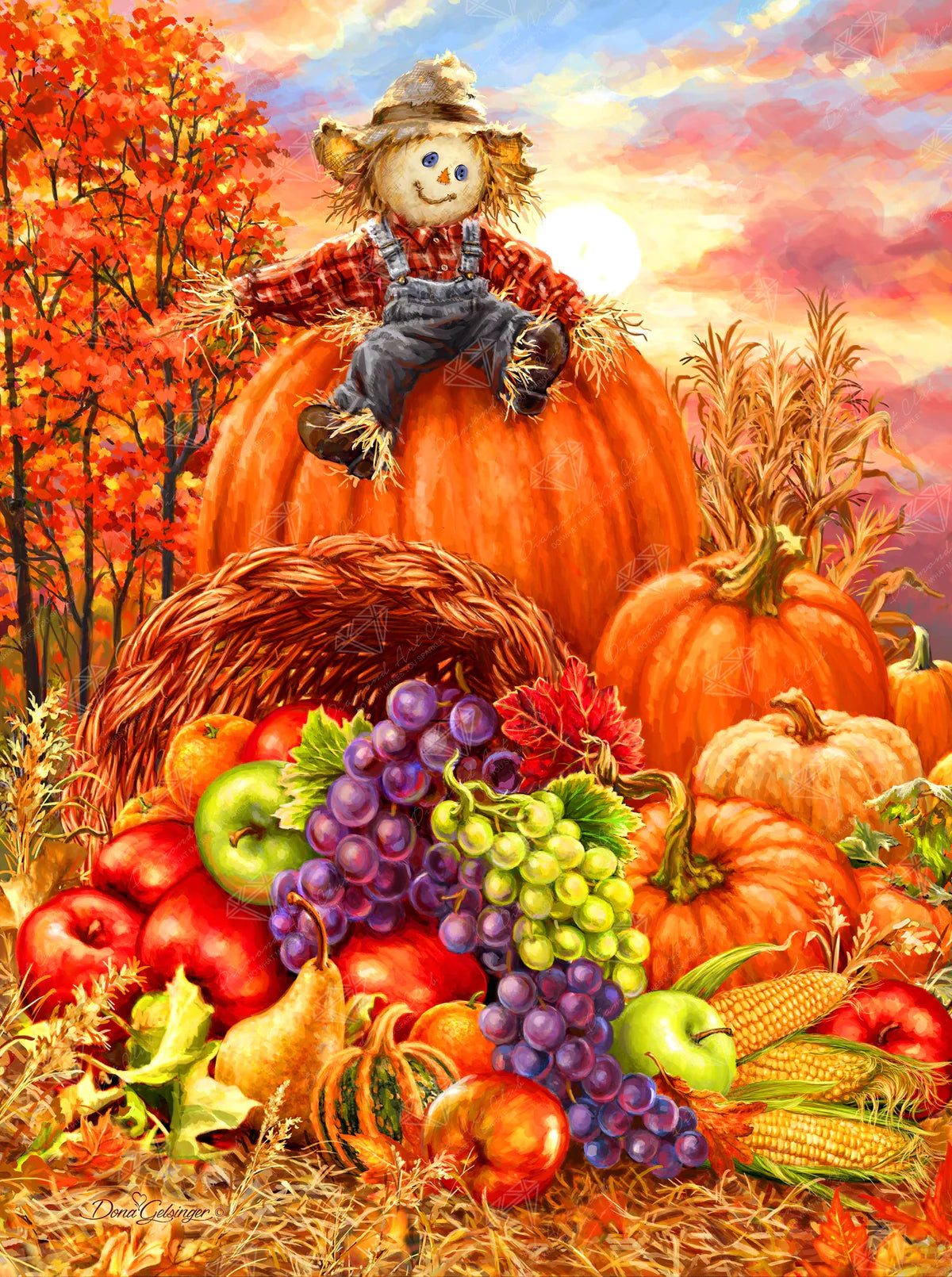 Diamond Art Club SQUARES Harvest Cornucopia