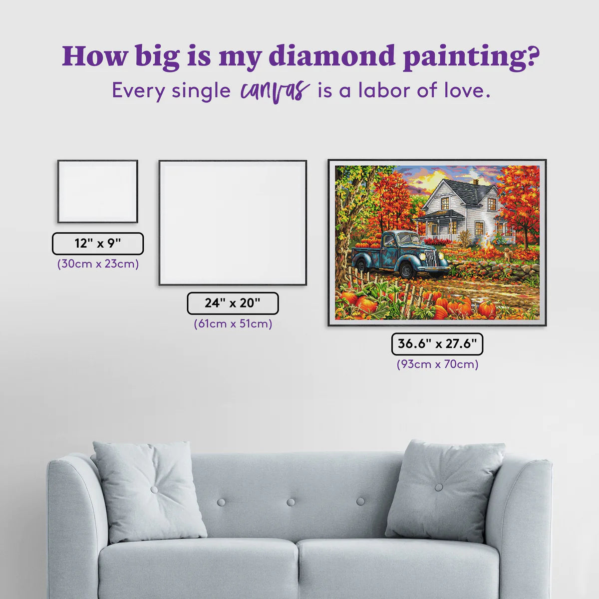 DIAMOND ART BY LEISURE ARTS Diamond Painting Kits For Adults 8x8 Beginner  Large Leaf