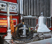 Diamond Art Club Fire Truck and Helmet