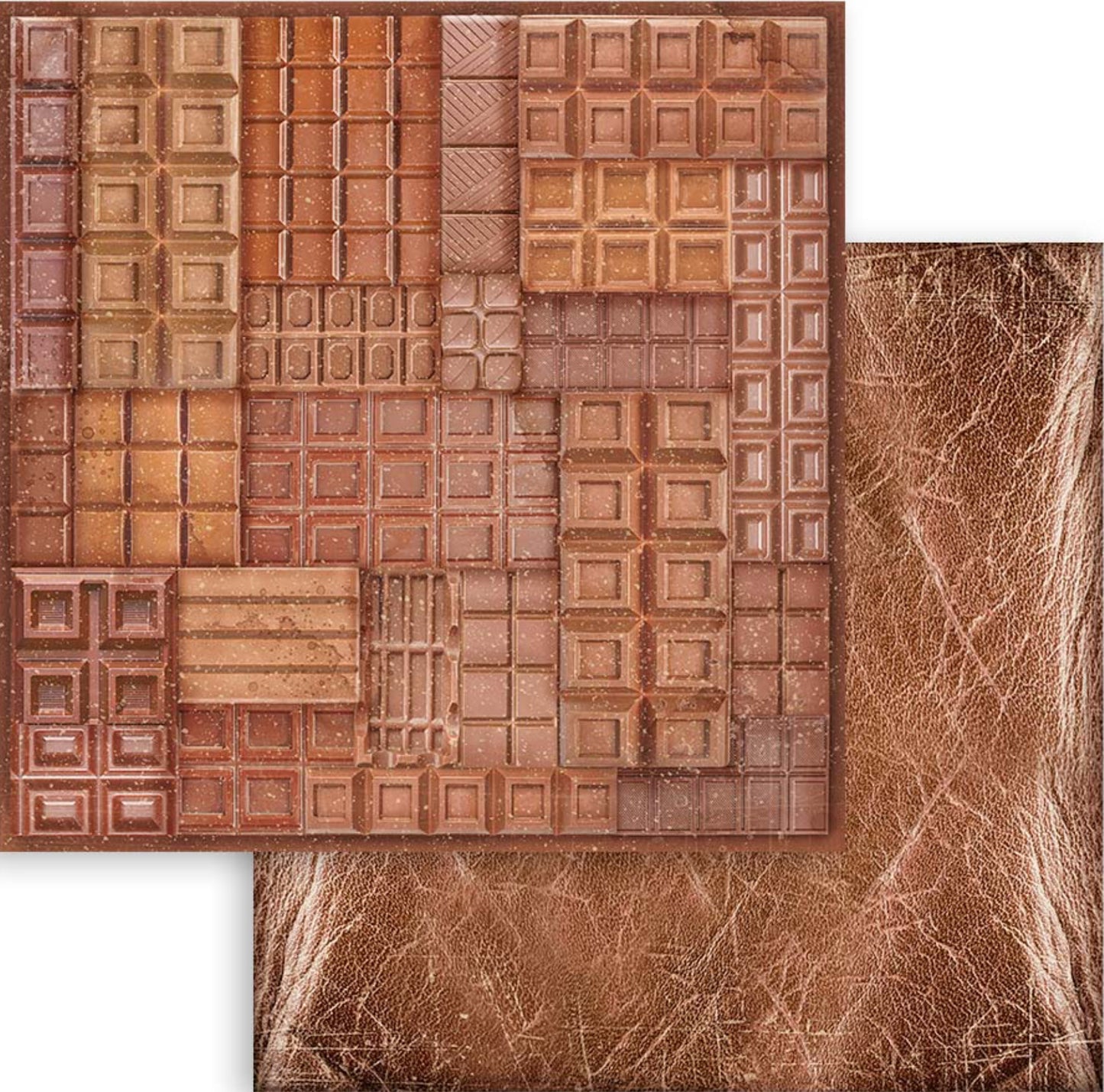 Stamperia Coffee and Chocolate Backgrounds 8” x 8” Paper Collection